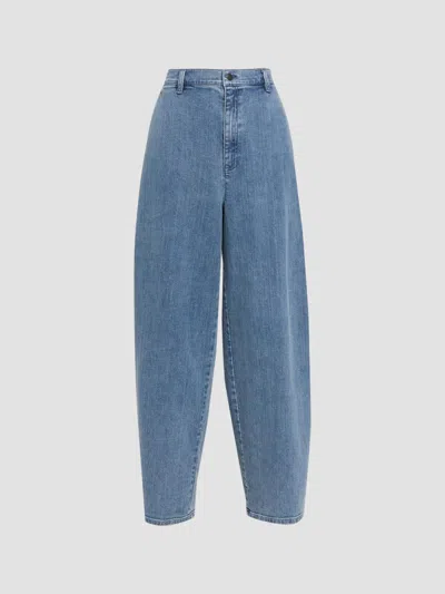 Eileen Fisher Women's Roomy Wide-leg Denim Trousers In Blue