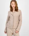 Eileen Fisher Women's Round Neck Cotton Jacket In Neutral
