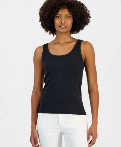 Eileen Fisher Women's Scoop Neck Slim Tank Top In Blue