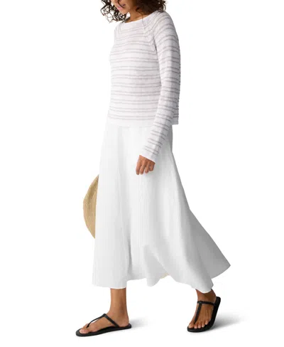 Eileen Fisher Women's Side Zip Long Skirt In White