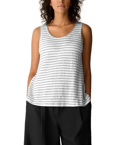 Eileen Fisher Women's Sleeveless Scoop Neck Tank Top In Gray