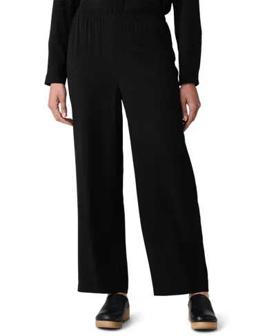 Eileen Fisher Women's Straight Ankle Pants In Black