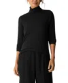 Eileen Fisher Women's Turtleneck Sweater, Regular And Plus In Black
