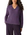 Eileen Fisher Women's V-neck Long-sleeve Sweater In Purple