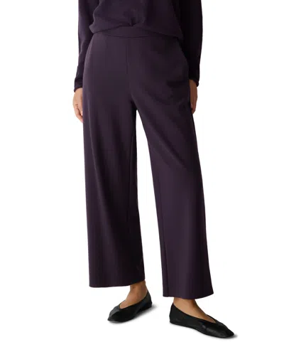 Eileen Fisher Women's Wide-leg Ankle Pants In Purple