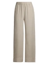Eileen Fisher Women's Wide-leg Linen Pants In Natural
