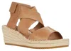 EILEEN FISHER WOMEN'S WILLOW WEDGE IN HONEY TUMBLED LEATHER