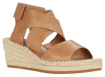 Eileen Fisher Women's Willow Wedge In Honey Tumbled Leather In Brown