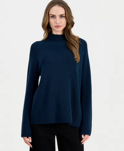 Eileen Fisher Women's Wool Turtleneck Sweater In Blue