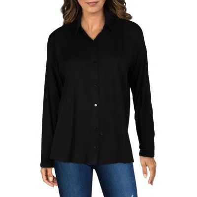 Eileen Fisher Womens Collar Long Sleeves Button-down Top