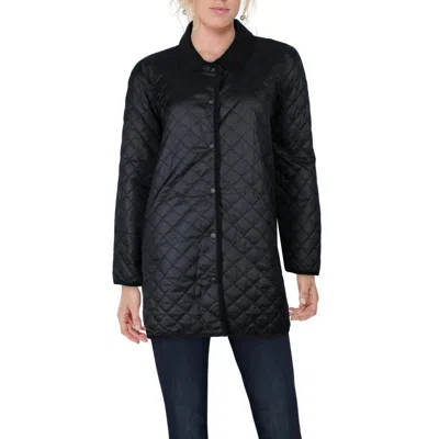 Eileen Fisher Womens Collar Nylon Quilted Coat