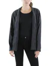Eileen Fisher Open-front Organic Linen Blazer In Pink
