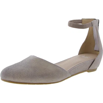 EILEEN FISHER WOMENS COVERED WEDGE METALLIC ANKLE STRAP