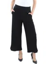 Eileen Fisher Wide-leg Stretch-jersey Trousers In Black