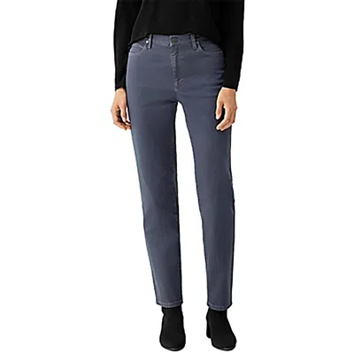 Eileen Fisher Womens High Rise Ankle Pant Skinny Pants In Gray