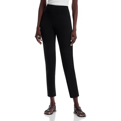 Eileen Fisher Womens High-rise Cotton Ankle Pants In Black