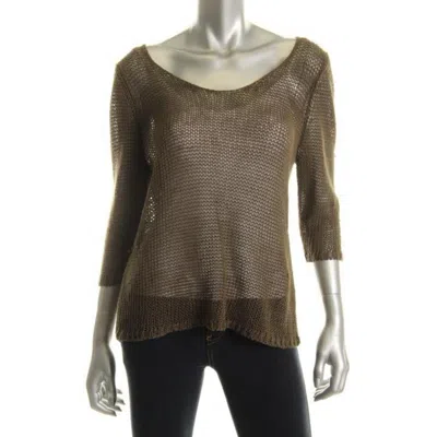 Eileen Fisher Womens Linen Pullover Sweater In Multi