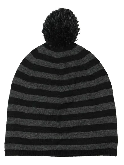 Eileen Fisher Womens Merino Wool Pom-pom Beanie Hat In Multi