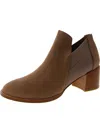 Eileen Fisher Womens Nubuck Ankle Booties In Beige