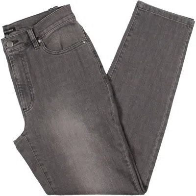 Eileen Fisher Womens Organic Cotton Ankle Jeans In Grey