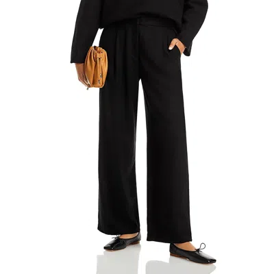 Eileen Fisher Womens Pleated High Rise Wide Leg Pants In Black