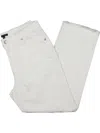 Eileen Fisher High-rise Straight-leg Stretch Denim Pants In White
