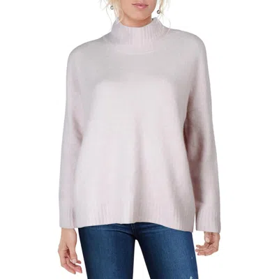 Eileen Fisher Womens Ribbed Trim Cashmere Turtleneck Sweater