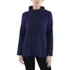 EILEEN FISHER WOMENS RIBBED TUNIC TURTLENECK SWEATER