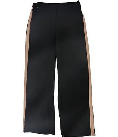 Pre-owned Eileen Fisher Womens Side Stripe Casual Wide Leg Pants In Black