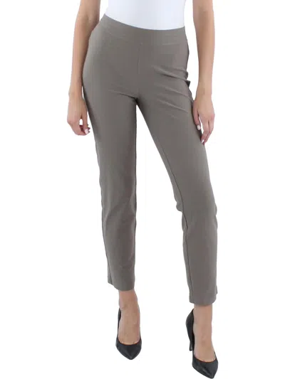 Eileen Fisher Womens Stretch Viscose Ankle Pants In Beige