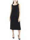 Eileen Fisher Silk Tiered Dress In Black