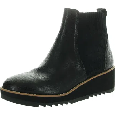 Eileen Fisher Womens Stretch Wedge Boots In Black