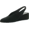 Eileen Fisher Womens Stretch Wedge Heels In Black