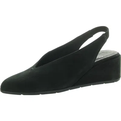 Eileen Fisher Womens Stretch Wedge Heels In Black