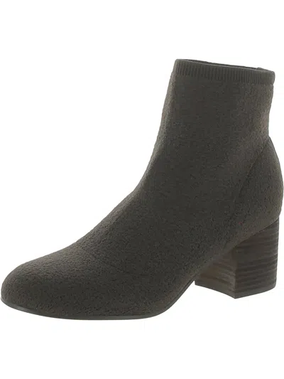 Eileen Fisher Womens Suede Trim Stretch Booties In Green