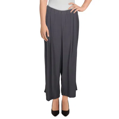 Eileen Fisher Womens Tencel Blend High Rise Cropped Pants In Gray