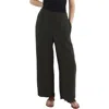 EILEEN FISHER WOMENS TENCEL BLEND HIGH RISE CROPPED PANTS