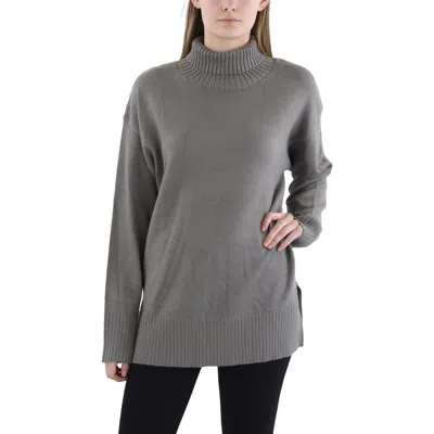 Eileen Fisher Womens Turtleneck Ribbed Trim Pullover Sweater In Multi