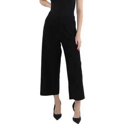 Eileen Fisher Womens Wide Legged Cropped Cropped Pants In Black