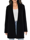 Eileen Fisher Open-front Flex Ponte Long Blazer In Black