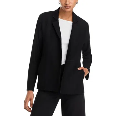 Eileen Fisher Womens Work Wear Business Open-front Blazer In Black