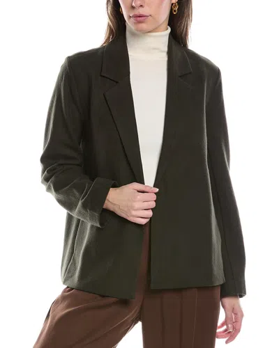 Eileen Fisher Wool Blazer In Brown