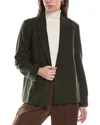 Eileen Fisher Jersey Wool Blazer In Brown