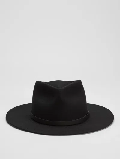 Eileen Fisher Wool Brimmed Hat By Yellow 108 For  In Black