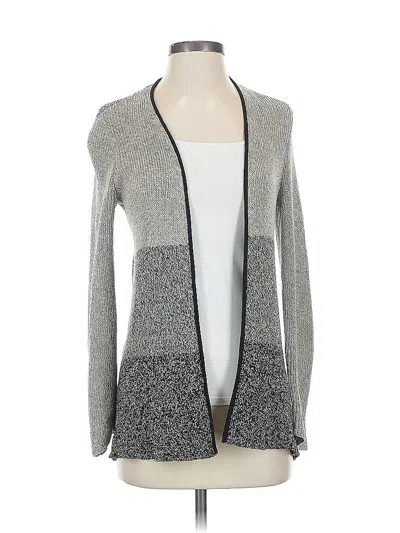 Pre-owned Eileen Fisher Wool Cardigan Sweater In Gray