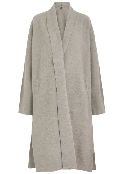 Eileen Fisher Wool Coat In Beige
