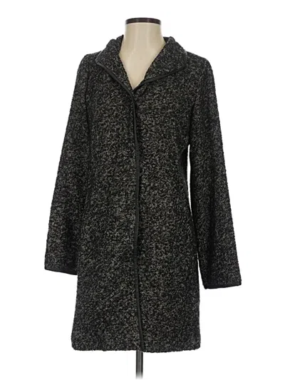 Pre-owned Eileen Fisher Wool Coat In Gray