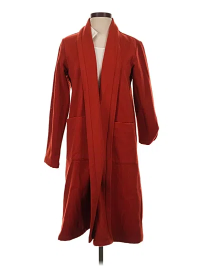 Eileen Fisher Wool Coat In Red