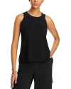 Eileen Fisher Wool Crewneck Shell In Black