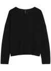Eileen Fisher Wool-knit Jumper In Black